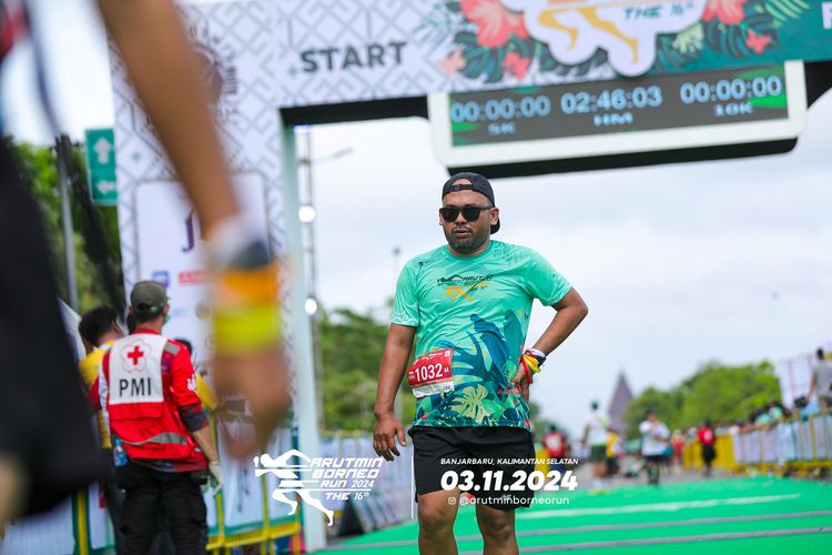 Race photo from Arutmin Borneo Run 2024