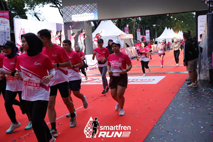 Race photo from Smartfren Run 2024