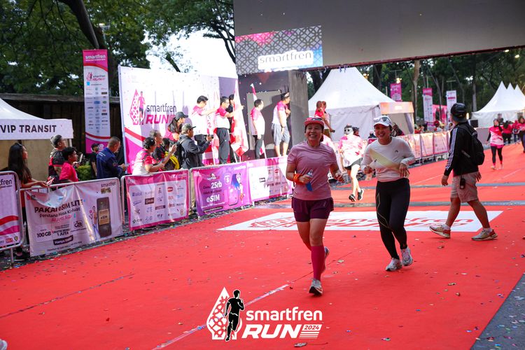 Race photo from Smartfren Run 2024