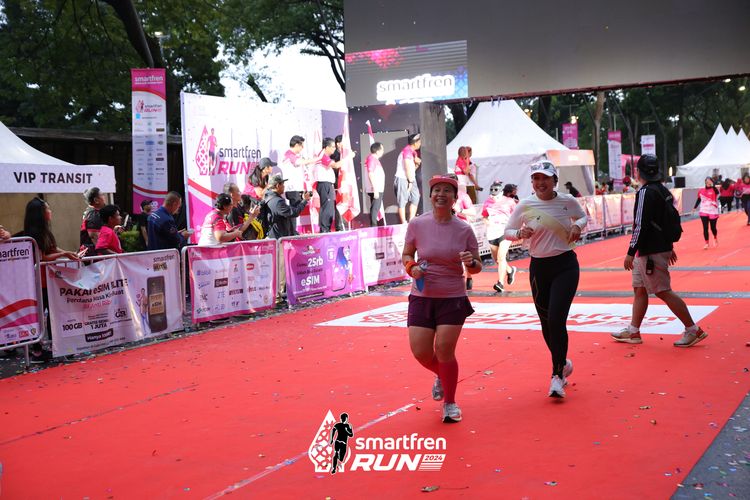 Race photo from Smartfren Run 2024