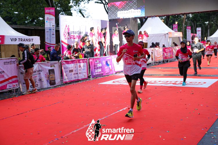 Race photo from Smartfren Run 2024