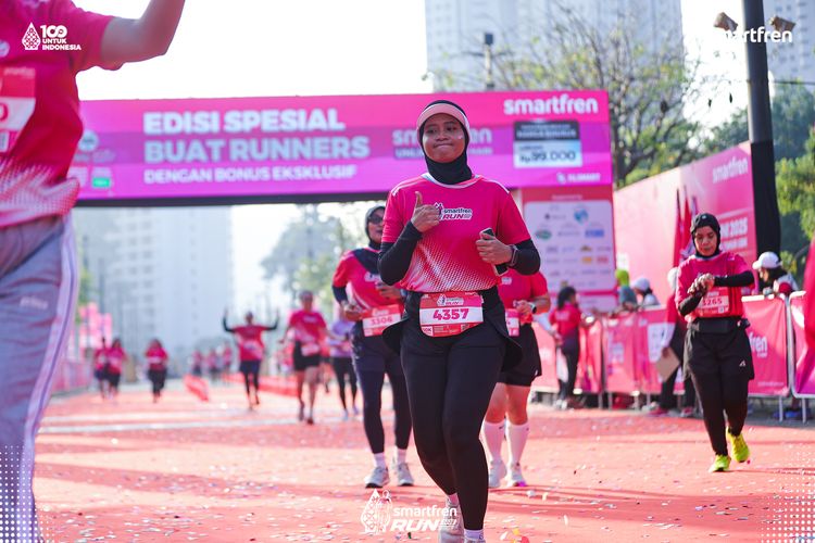Race photo from Smartfren Run 2025 