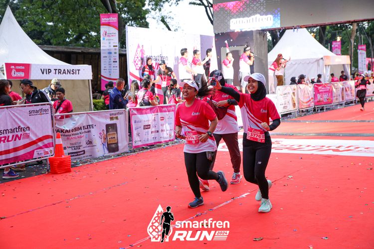 Race photo from Smartfren Run 2024