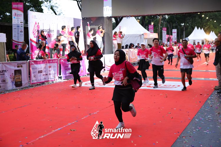 Race photo from Smartfren Run 2024