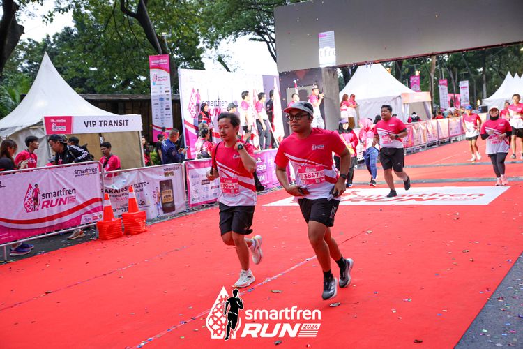 Race photo from Smartfren Run 2024