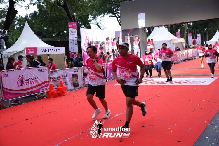 Race photo from Smartfren Run 2024