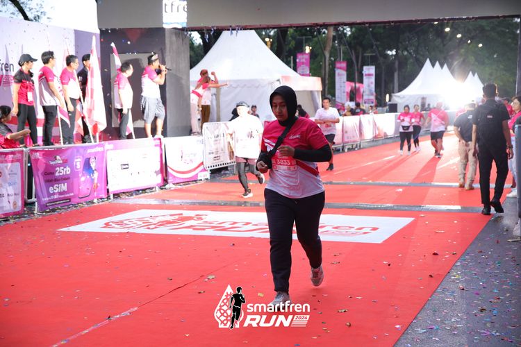 Race photo from Smartfren Run 2024