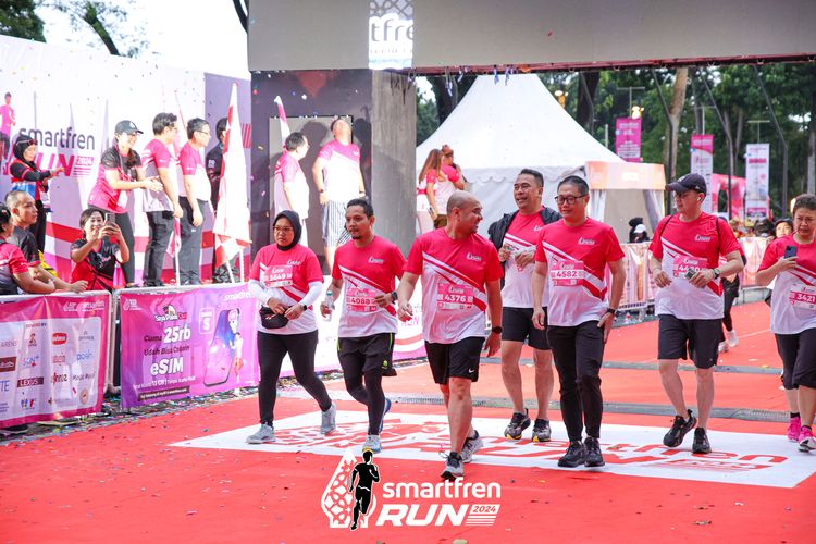 Race photo from Smartfren Run 2024