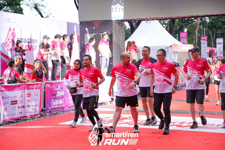 Race photo from Smartfren Run 2024