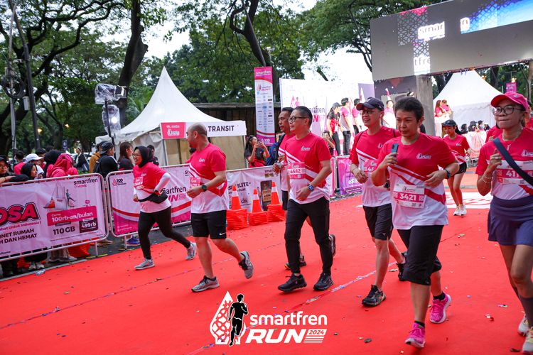 Race photo from Smartfren Run 2024