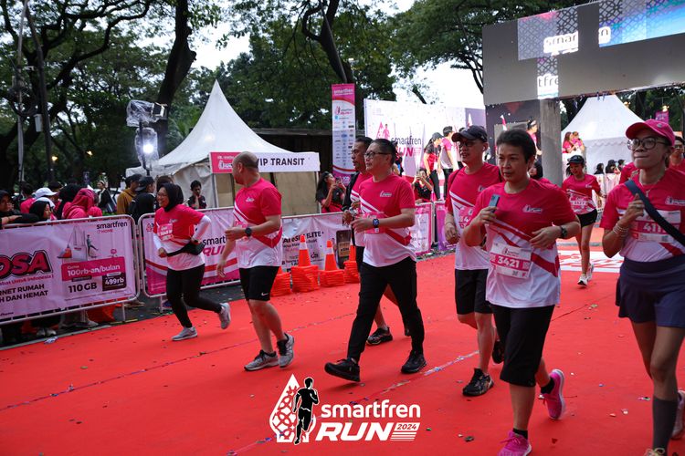 Race photo from Smartfren Run 2024