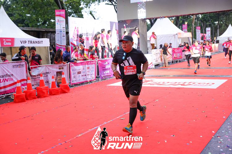 Race photo from Smartfren Run 2024