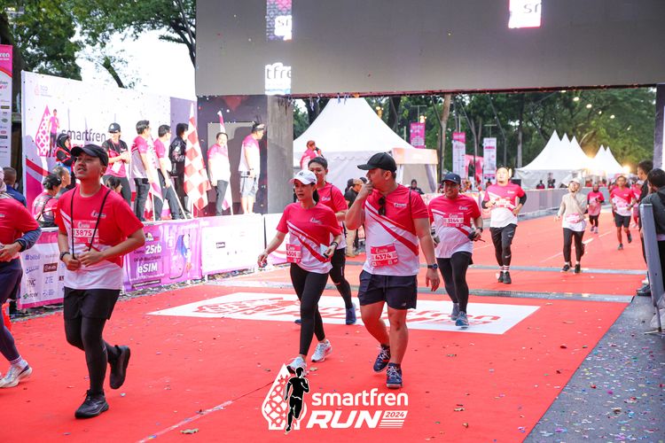 Race photo from Smartfren Run 2024