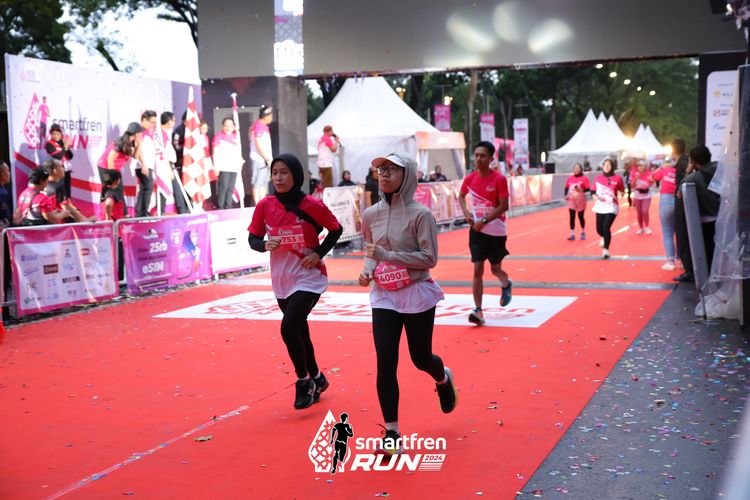 Race photo from Smartfren Run 2024
