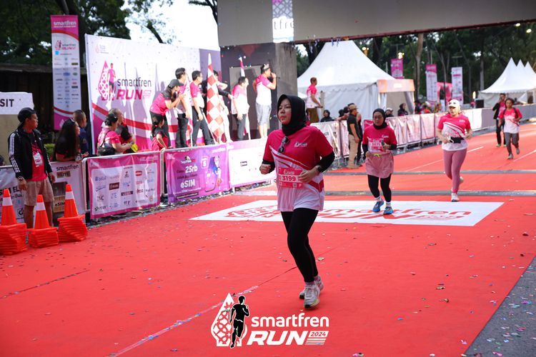 Race photo from Smartfren Run 2024