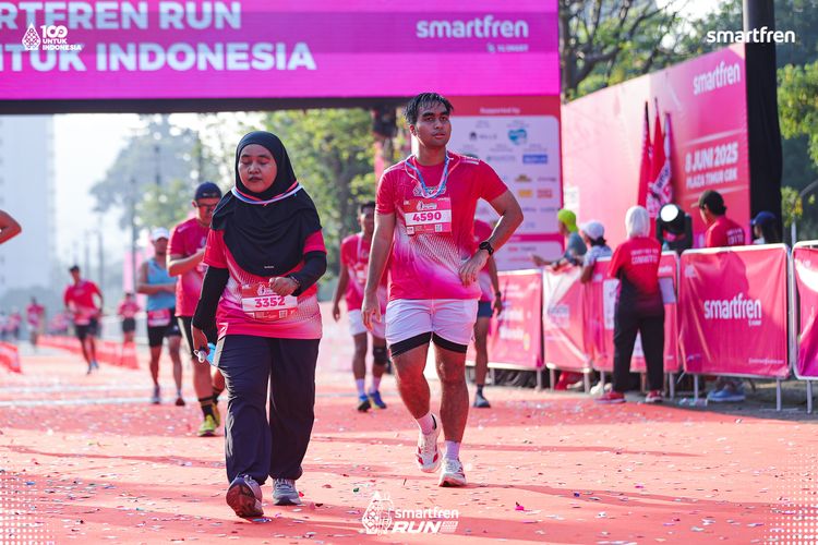 Race photo from Smartfren Run 2025 
