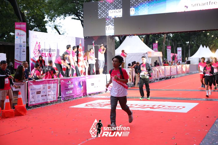 Race photo from Smartfren Run 2024