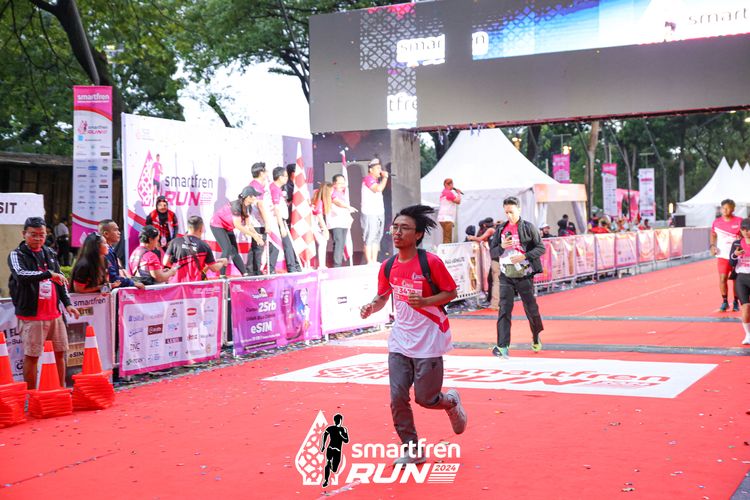 Race photo from Smartfren Run 2024