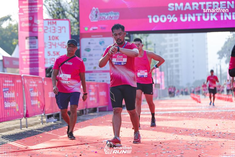 Race photo from Smartfren Run 2025 