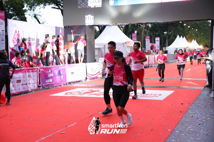Race photo from Smartfren Run 2024