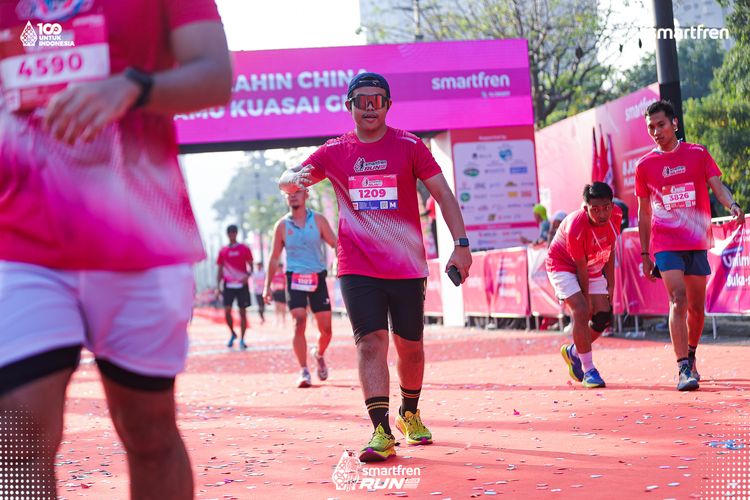 Race photo from Smartfren Run 2025 