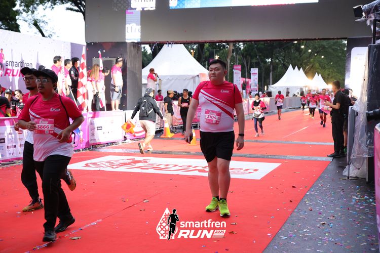 Race photo from Smartfren Run 2024
