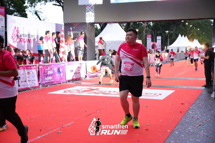 Race photo from Smartfren Run 2024