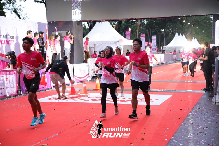 Race photo from Smartfren Run 2024