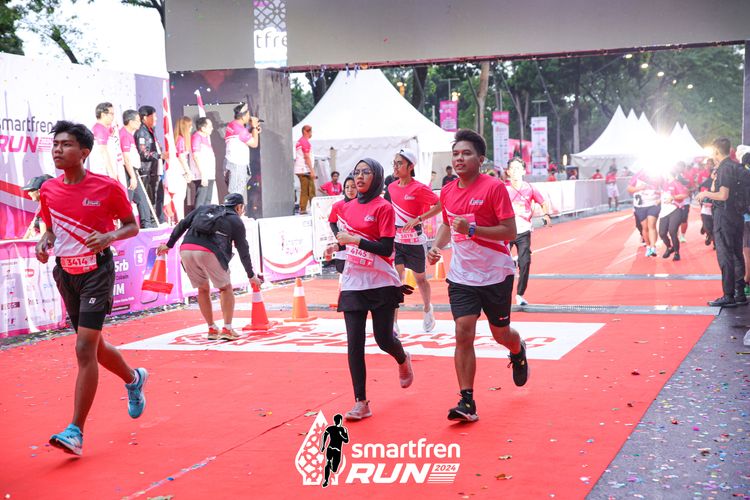 Race photo from Smartfren Run 2024