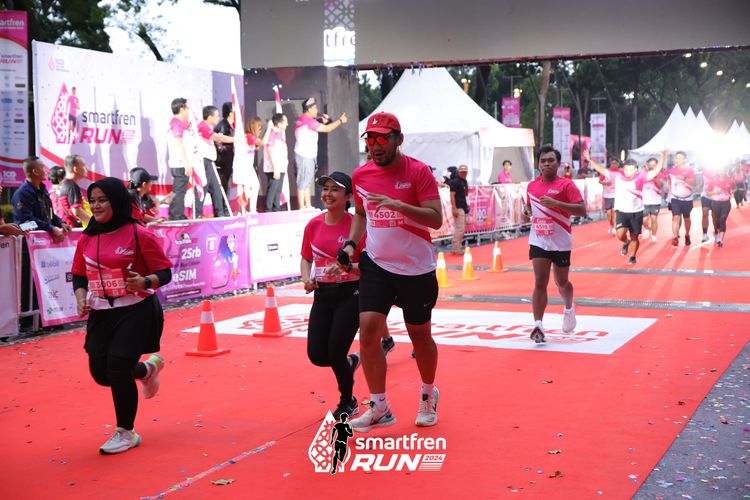 Race photo from Smartfren Run 2024