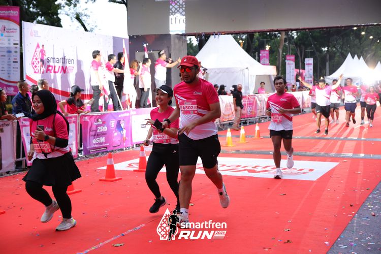 Race photo from Smartfren Run 2024