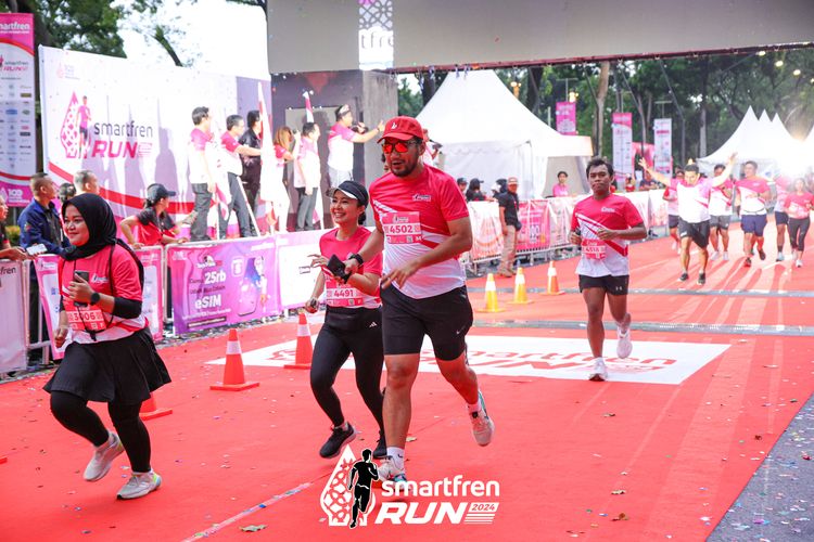 Race photo from Smartfren Run 2024