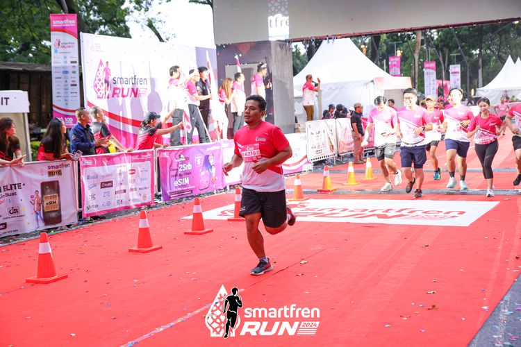 Race photo from Smartfren Run 2024