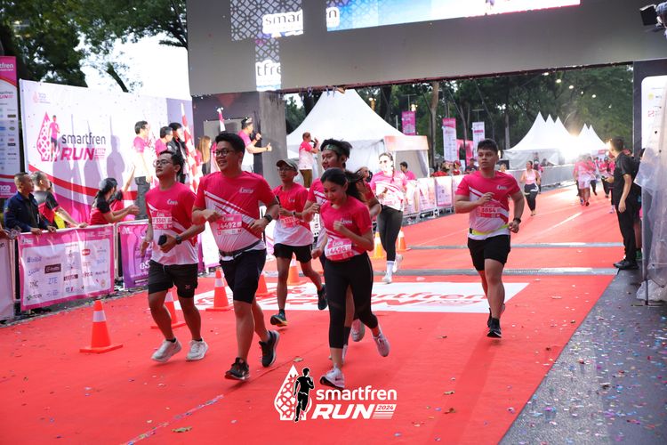 Race photo from Smartfren Run 2024
