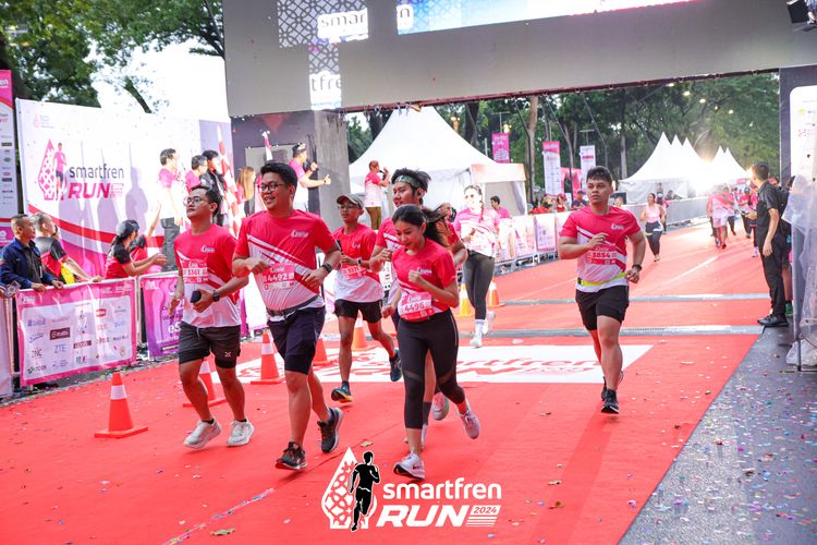 Race photo from Smartfren Run 2024
