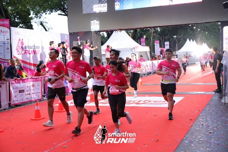 Race photo from Smartfren Run 2024