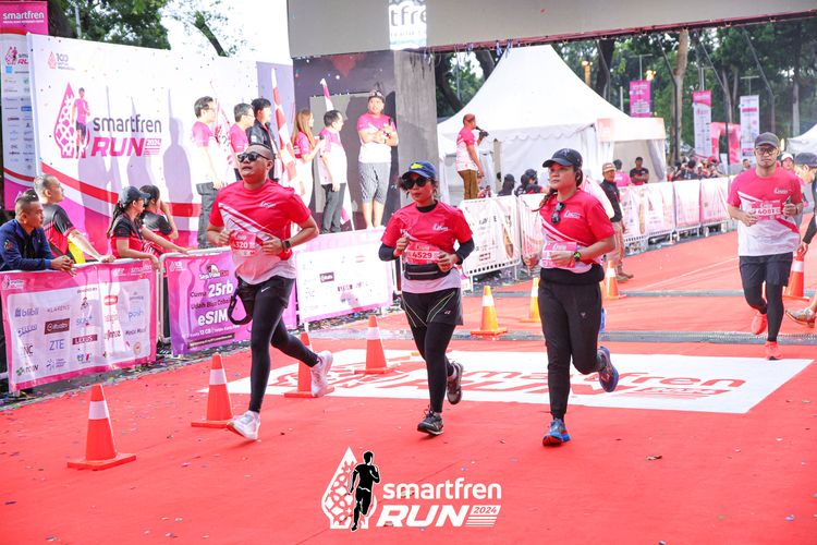 Race photo from Smartfren Run 2024