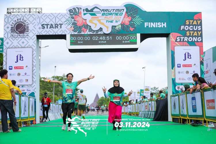 Race photo from Arutmin Borneo Run 2024