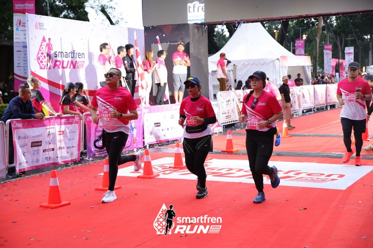 Race photo from Smartfren Run 2024