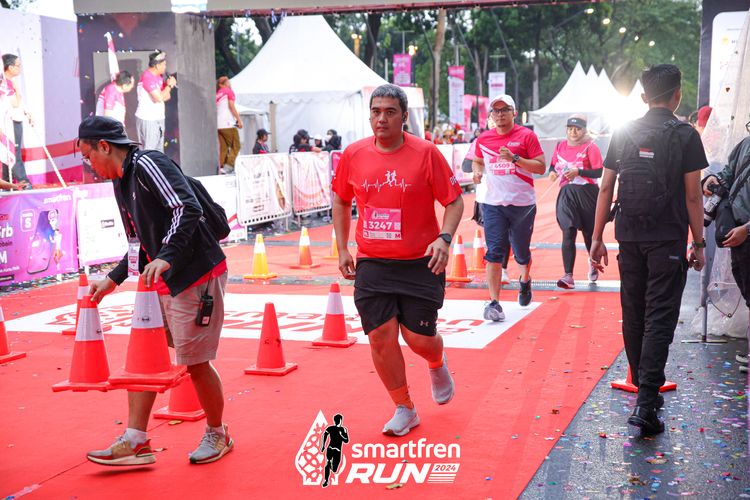 Race photo from Smartfren Run 2024