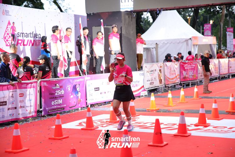 Race photo from Smartfren Run 2024