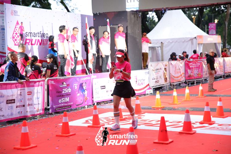 Race photo from Smartfren Run 2024