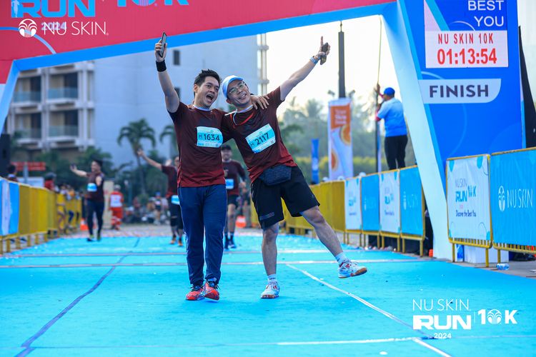 Race photo from Nu Skin Run 10K