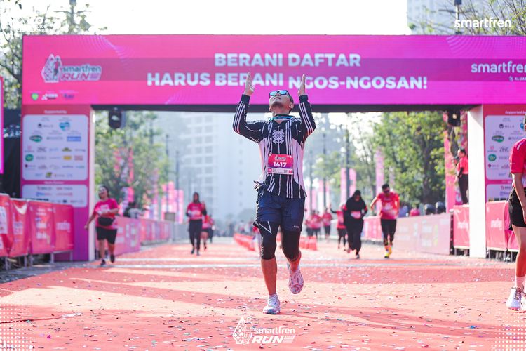 Race photo from Smartfren Run 2025 