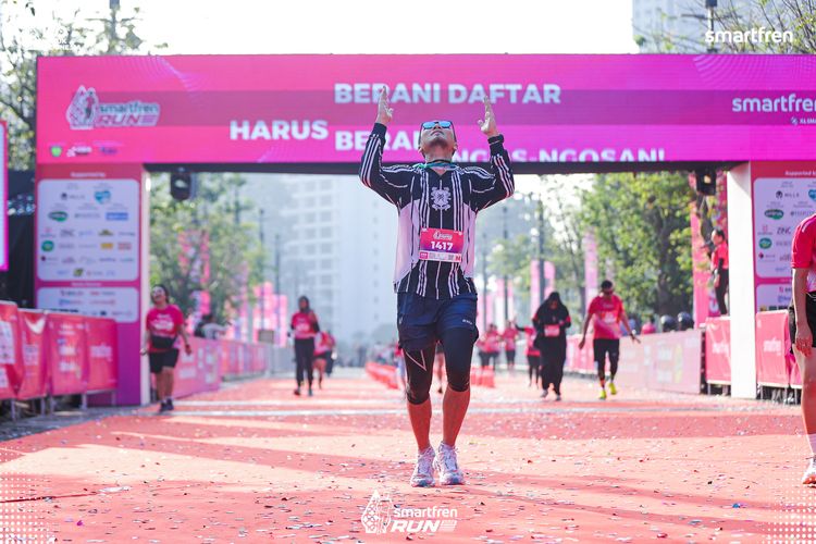 Race photo from Smartfren Run 2025 
