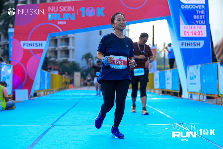 Race photo from Nu Skin Run 10K