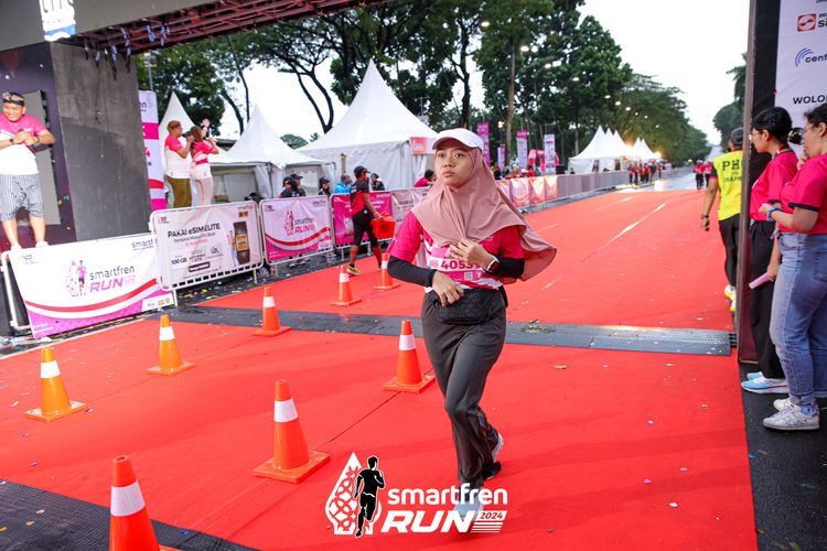 Race photo from Smartfren Run 2024