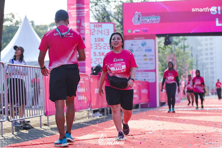 Race photo from Smartfren Run 2025 