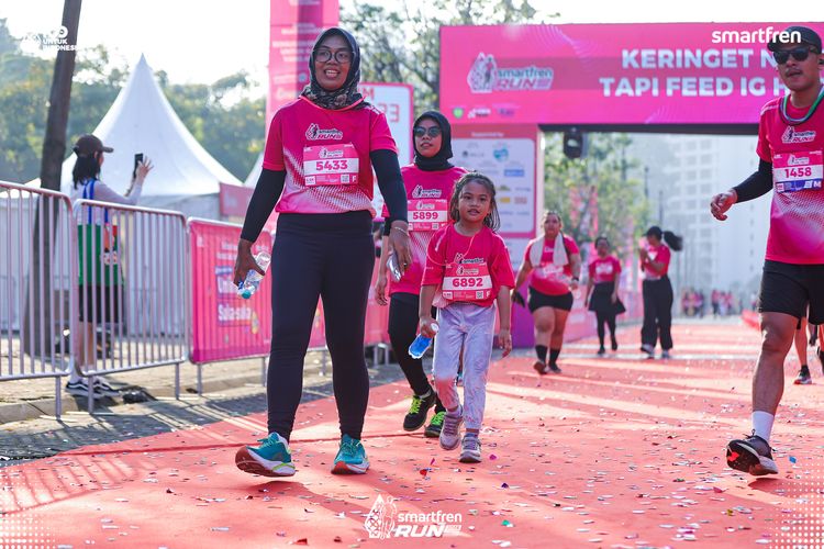 Race photo from Smartfren Run 2025 