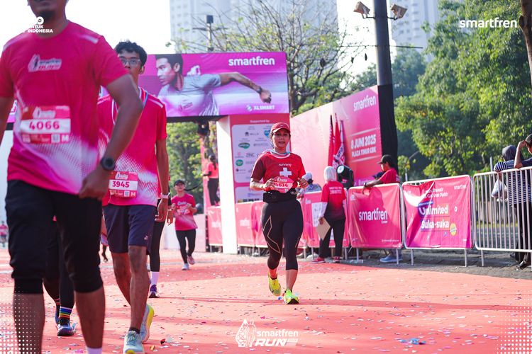 Race photo from Smartfren Run 2025 